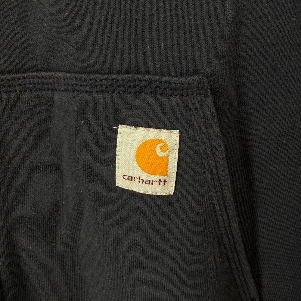 Carhartt Original Fit Medium Full Zip Navy Hoodie - Picture 4 of 4
